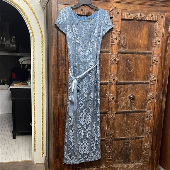 Adrianna Papell Mother of the Bride Gown Lace Dress Size 4 - Picture 3 of 9